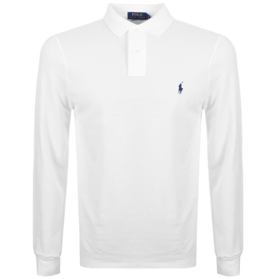 Alternative Image for ProductRalph Lauren Long Sleeved Polo T Shirt White1